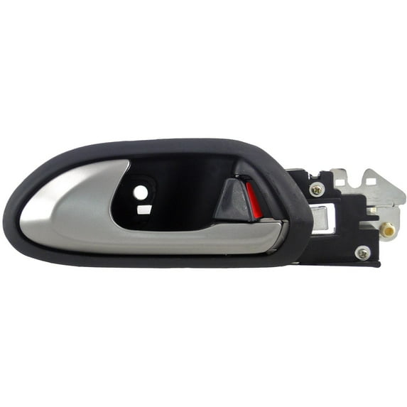 Dorman 81439 Front Driver Side Interior Door Handle for Specific Honda Models, Smooth Silver Lever; Black Housing