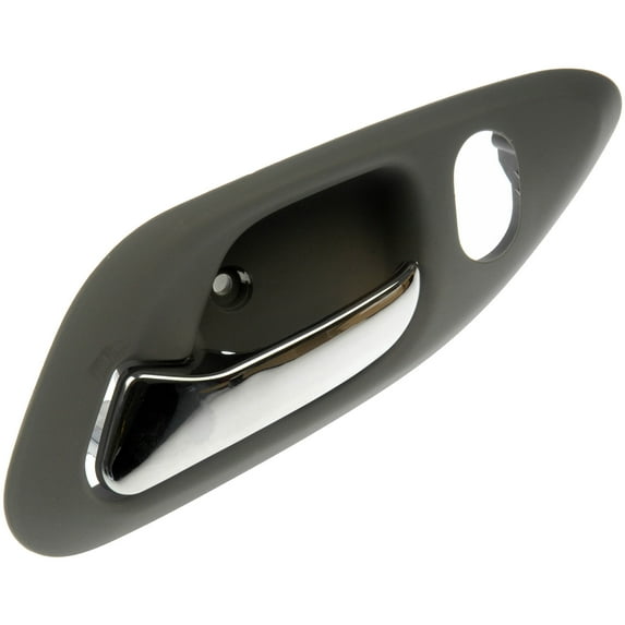 Dorman 81453 Front Driver Side Interior Door Handle for Specific Honda Models, Chrome Lever; Gray Housing