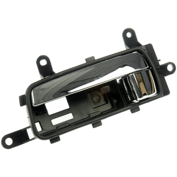 Dorman 81537 Front Driver Side Interior Door Handle for Specific Nissan Models, Chrome Lever; Black Housing