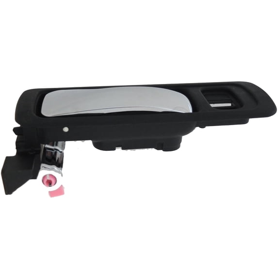 Dorman 81744 Front Driver Side Interior Door Handle for Specific Acura Models, Chrome Lever; Black Housing