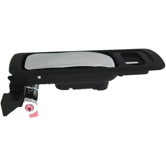 Dorman 81744 Front Driver Side Interior Door Handle for Specific Acura Models, Chrome Lever; Black Housing