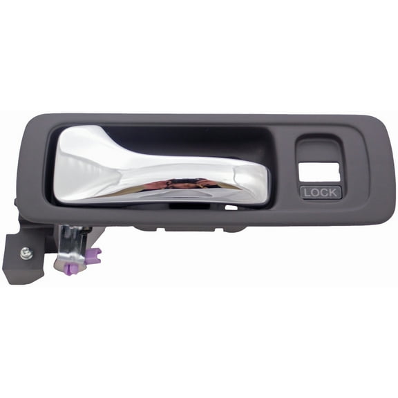 Dorman 81747 Front Driver Side Interior Door Handle for Specific Acura Models, Chrome Lever; Gray Housing