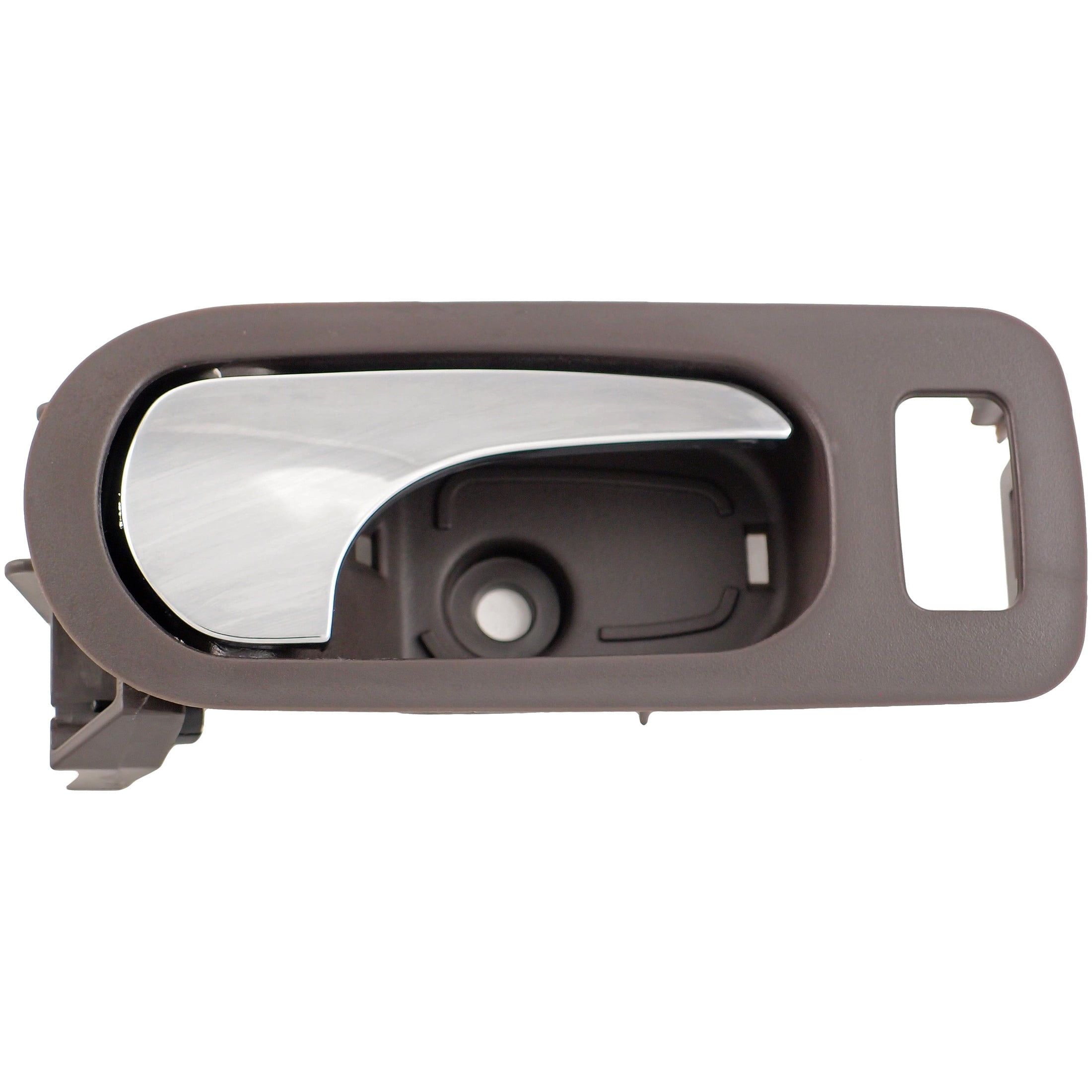 Dorman 81813 Rear Passenger Side Interior Door Handle for Specific Buick Models, Chrome Lever; Brown Housing