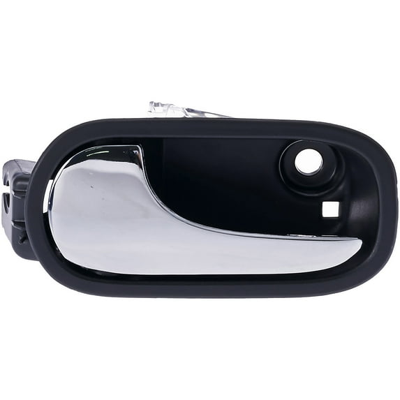 Dorman 81868 Front Driver Side Interior Door Handle for Specific Chevrolet Models, Chrome Lever; Black Housing