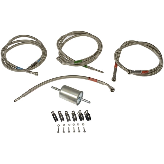 Dorman 819-820 Flexible Stainless Steel Braided Fuel Line for Specific Chevrolet / GMC Models (OE FIX)