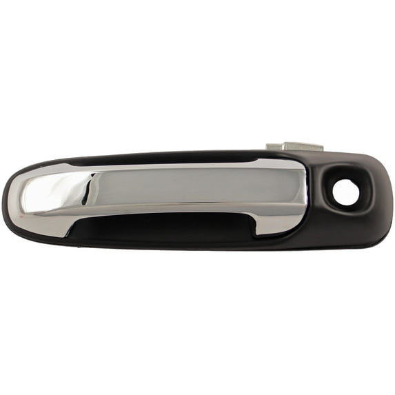 Dorman 82040 Front Driver Side Exterior Door Handle for Specific Chrysler Models, Chrome Lever and Black Housing