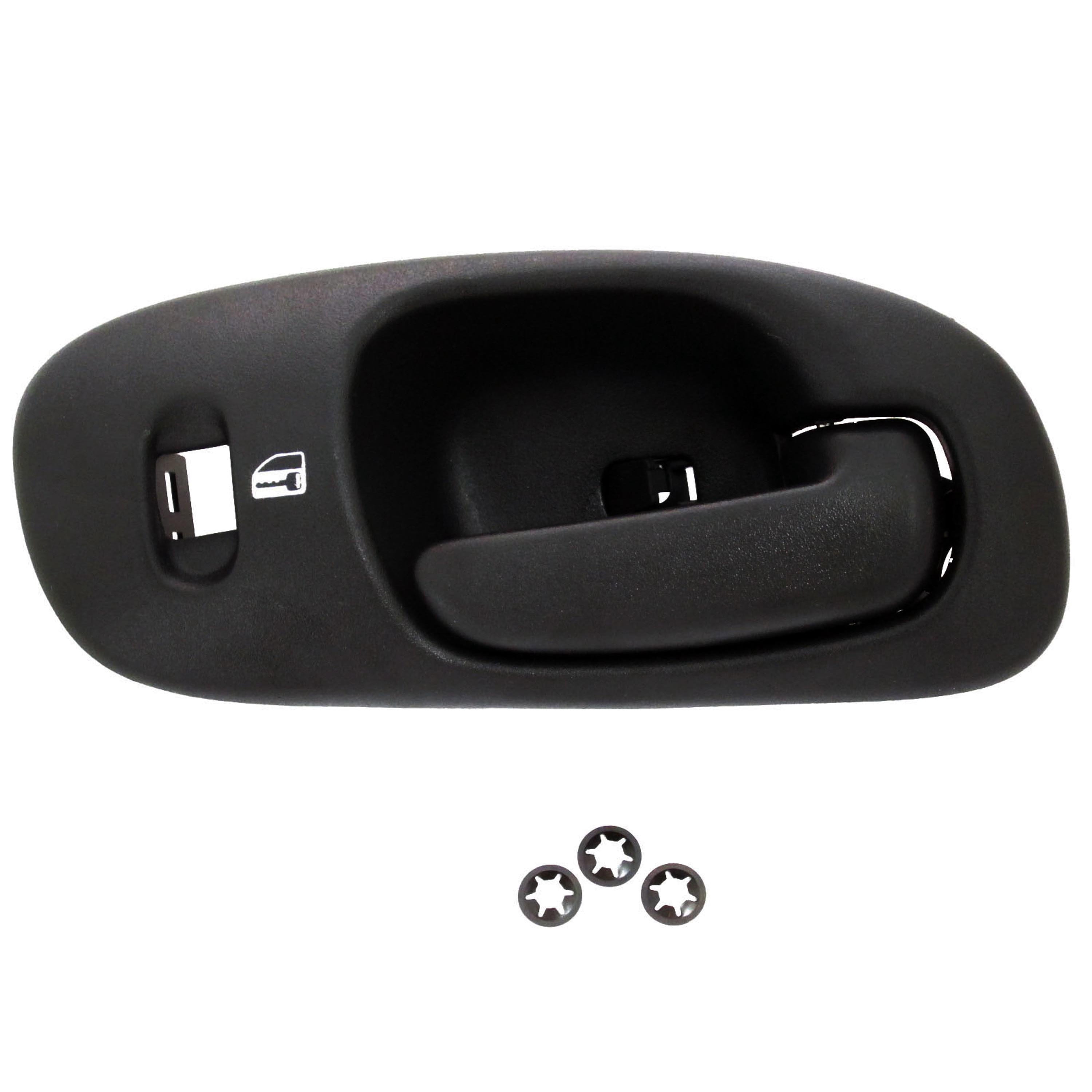 Dorman 82089 Front Passenger Side Interior Door Handle for Specific Dodge Models, Black; Textured