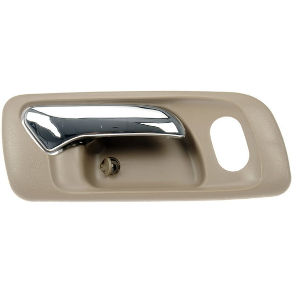 Dorman 82211 Front Passenger Side Interior Door Handle for Specific Honda Models, Chrome Lever; Beige Housing