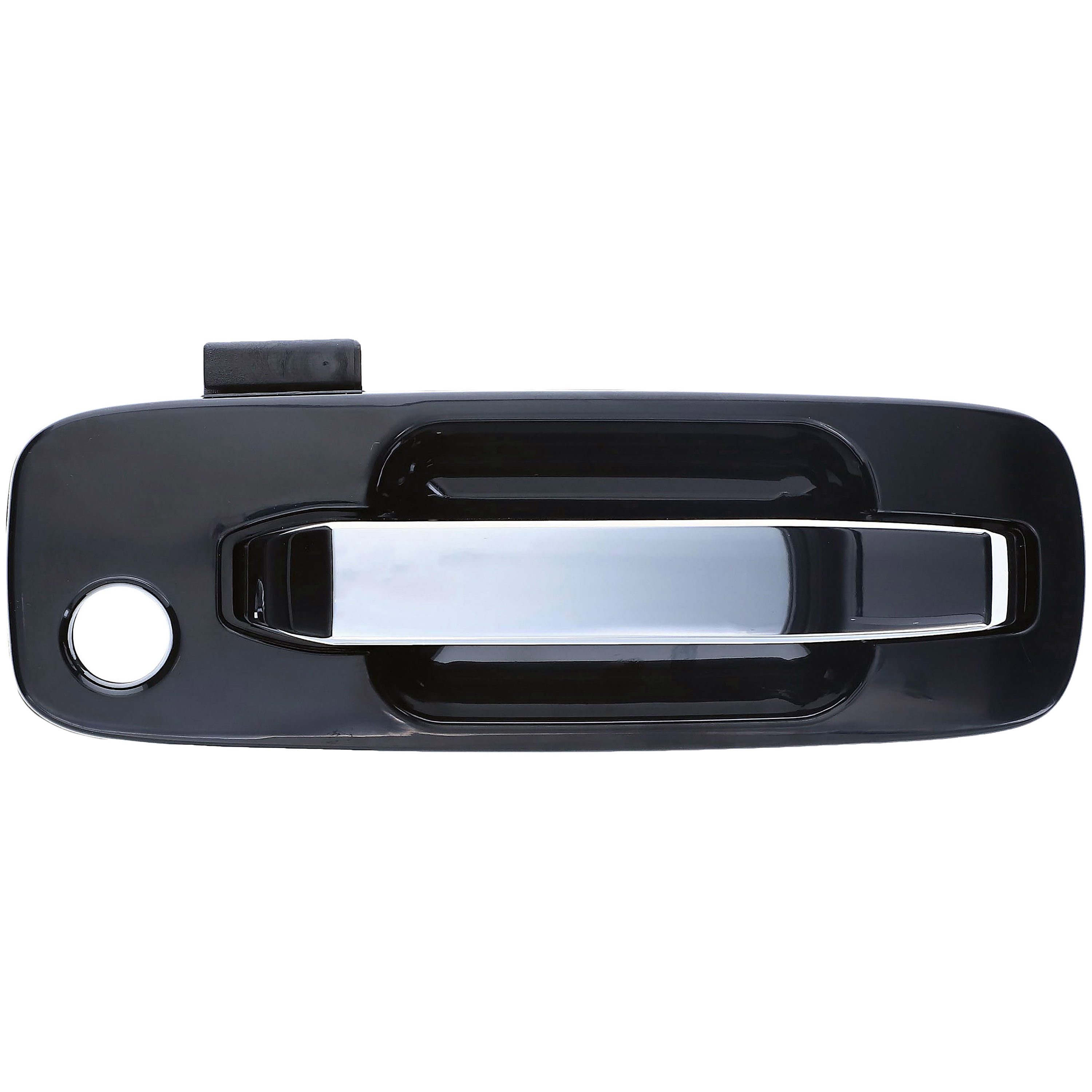 Dorman 832MX Front Passenger Side Exterior Door Handle for Specific Nissan Models, Chrome Lever and Black Housing