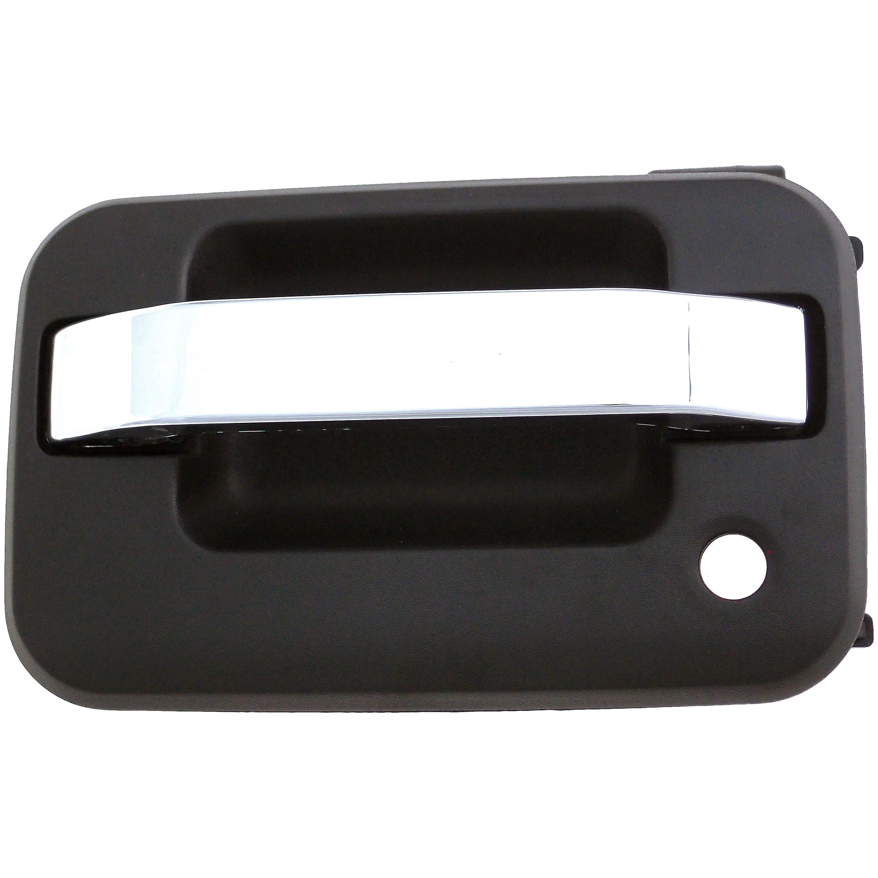Dorman 83318 Front Driver Side Exterior Door Handle for Specific Ford Models, Chrome Lever and Black Housing