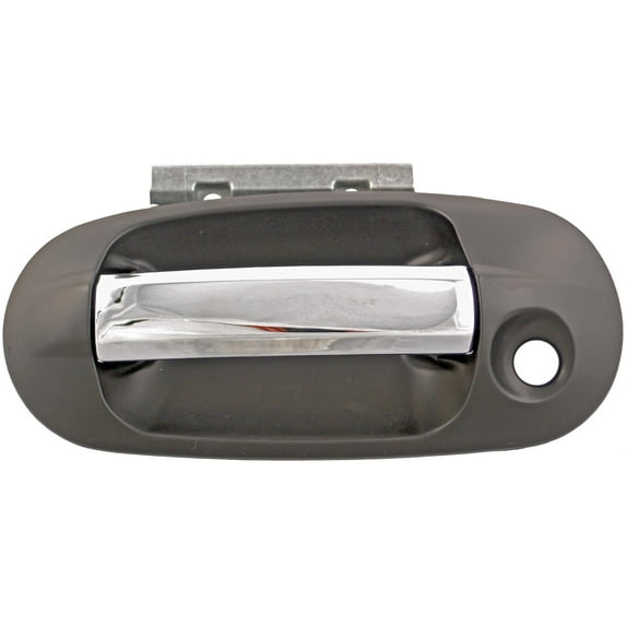 Dorman 83329 Front Driver Side Exterior Door Handle for Specific Ford / Lincoln Models, Chrome Lever and Black Housing