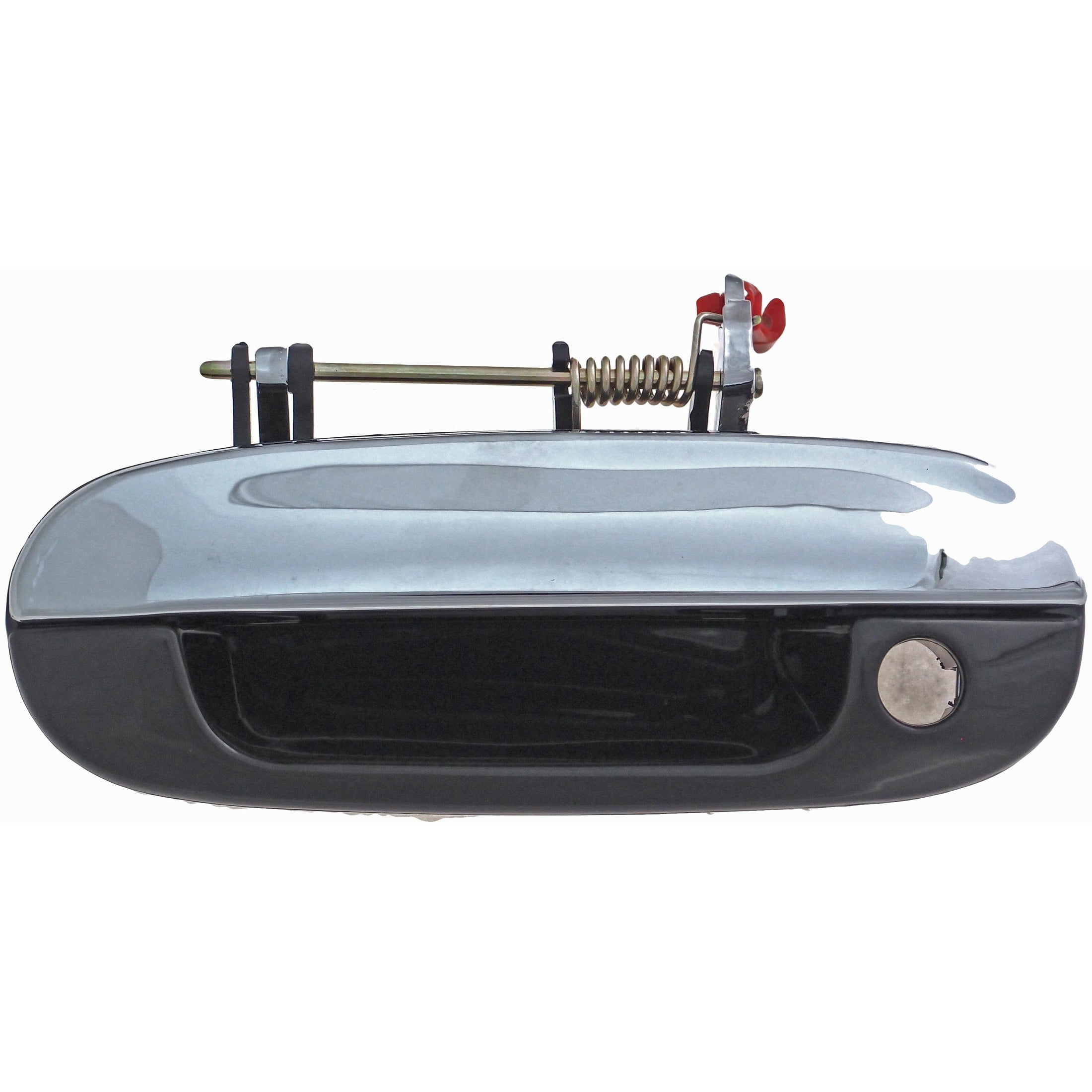 Dorman 83371 Front Driver Side Exterior Door Handle for Specific Models, Chrome Lever and Black Housing