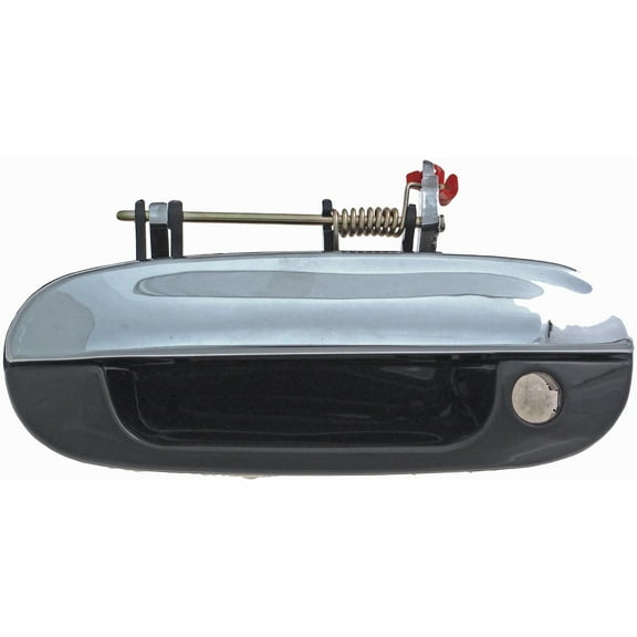 Dorman 83371 Front Driver Side Exterior Door Handle for Specific Models, Chrome Lever and Black Housing