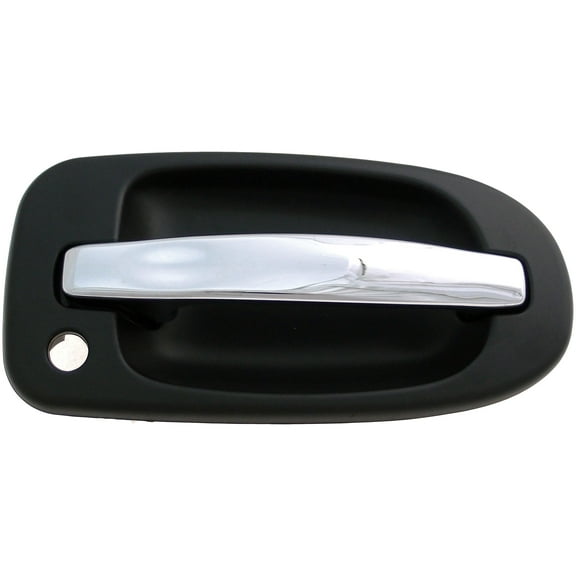 Dorman 83384 Front Passenger Side Exterior Door Handle for Specific Buick Models, Chrome Lever and Black Housing
