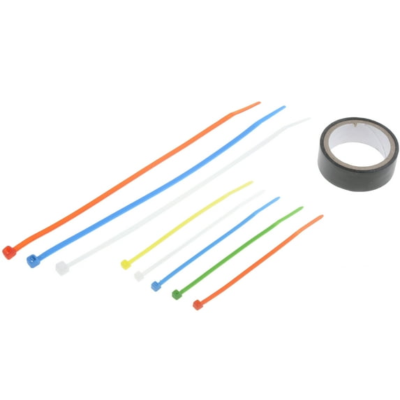 Dorman 83756 4,8,11 In. Assorted Colors Wire Ties, Canister Blue; Green; Orange; White; Yellow(Pack of 300)