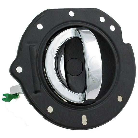 Dorman 84007 Front Driver Side Interior Door Handle for Specific Jeep Models, Chrome Lever; Black Housing