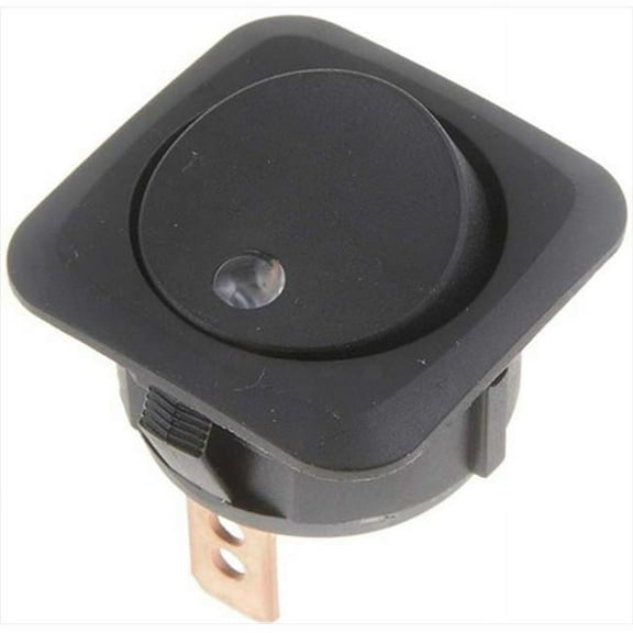 Dorman 84881 Rocker Black Body & Blue Led Glow Round Style - Black