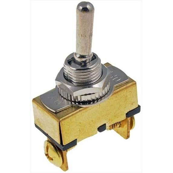 Dorman 85902 Electrical Switches Toggle Metal Bat With Screw Terminals 20 Amp - Brass