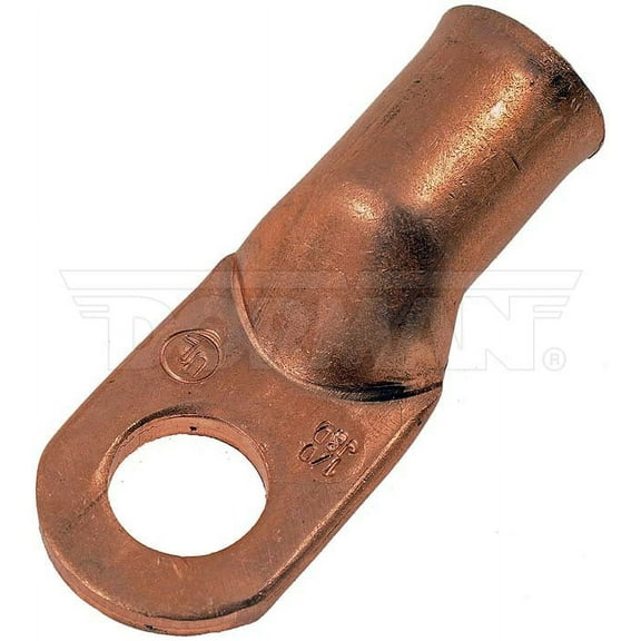 Dorman 86186 1/0 Gauge 3/8 In. Copper Ring Lugs