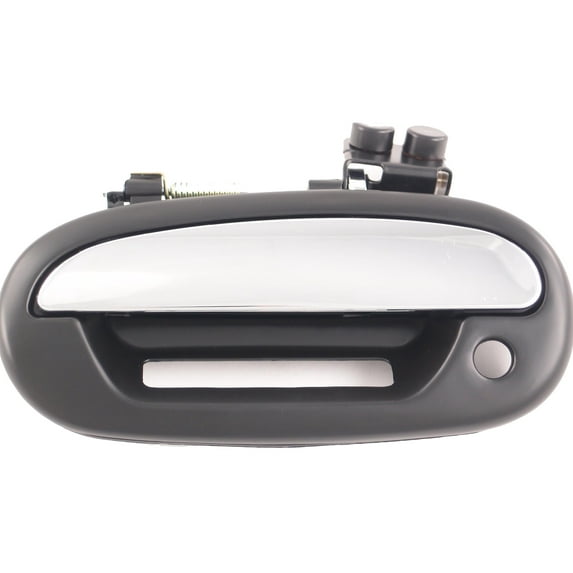 Dorman 90672 Front Driver Side Exterior Door Handle for Specific Lincoln Models, Chrome Lever and Black Housing