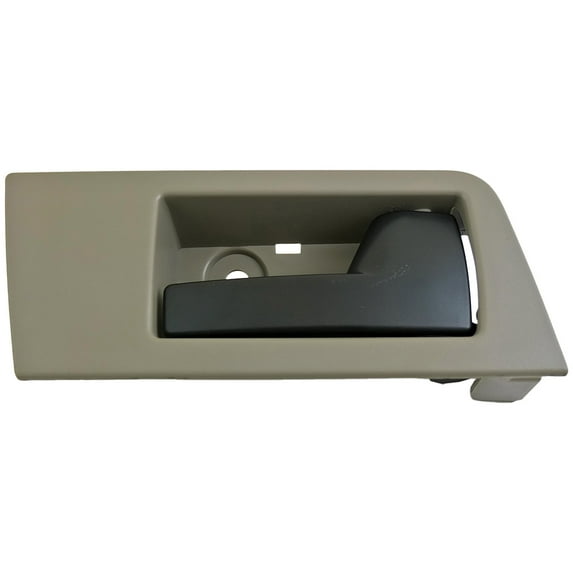Dorman 90891 Front Passenger Side Interior Door Handle for Specific Ford Models, Black Lever; Gray Housing