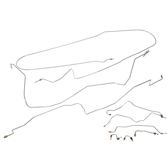 Dorman 919-048 Stainless Steel Preformed Brake Line for Specific Dodge Models (OE FIX)