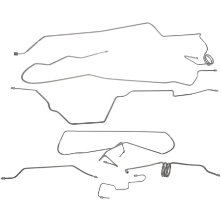 Dorman 919-166 Brake Hydraulic Line Kit for Specific Ford Models Fits select: 1997-2000 FORD F150