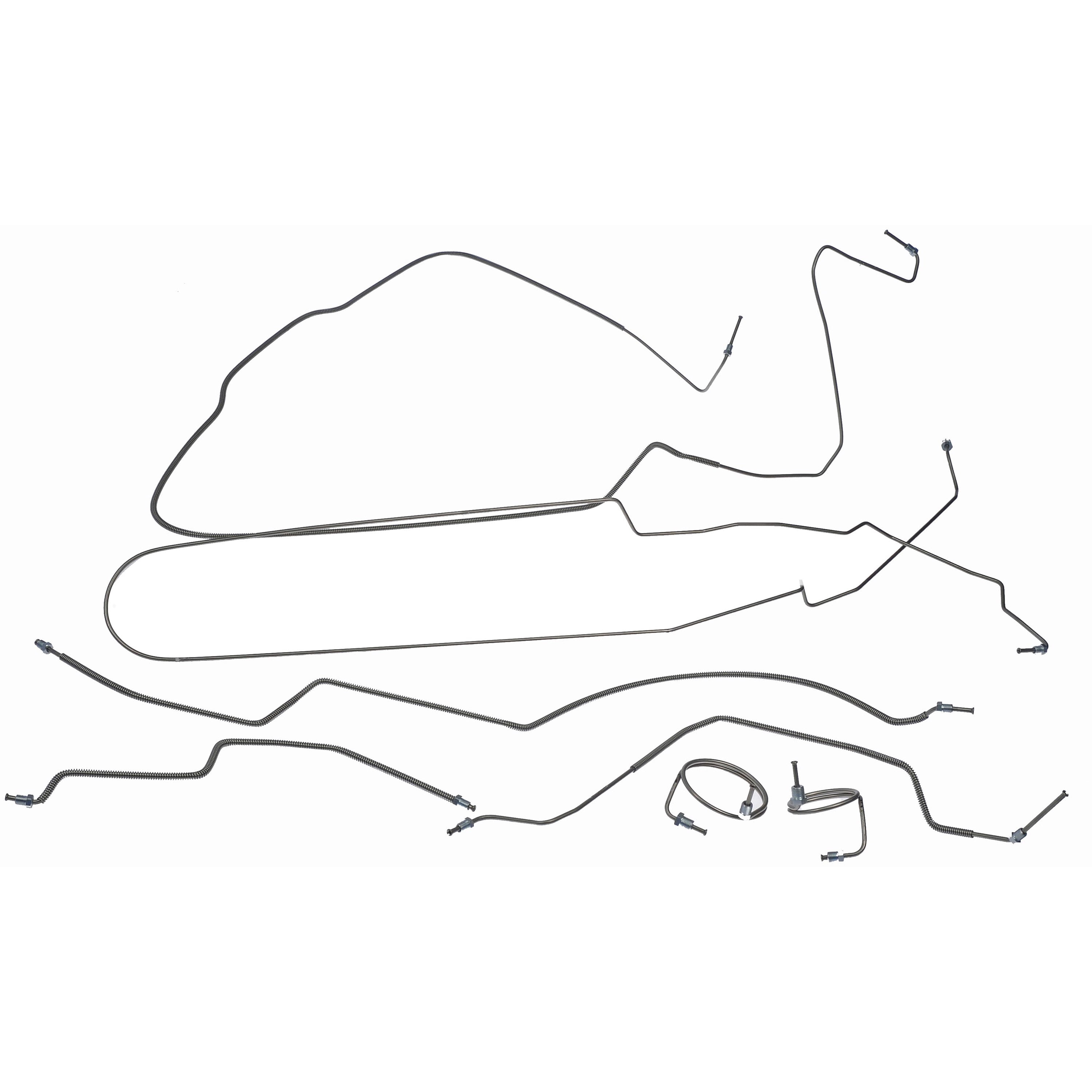1987-95 Jeep Wrangler YJ Complete Power Brake Line Kit 7pc, Stainless