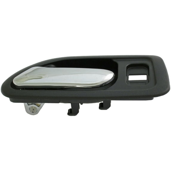 Dorman 92404 Front Driver Side Interior Door Handle for Specific Honda Models, Black; Chrome