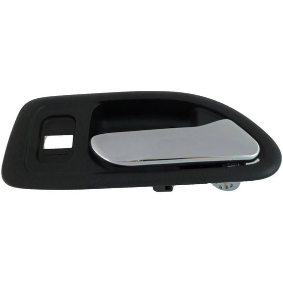 Dorman 92413 Front Passenger Side Interior Door Handle for Specific Honda Models, Chrome; Dark Gray