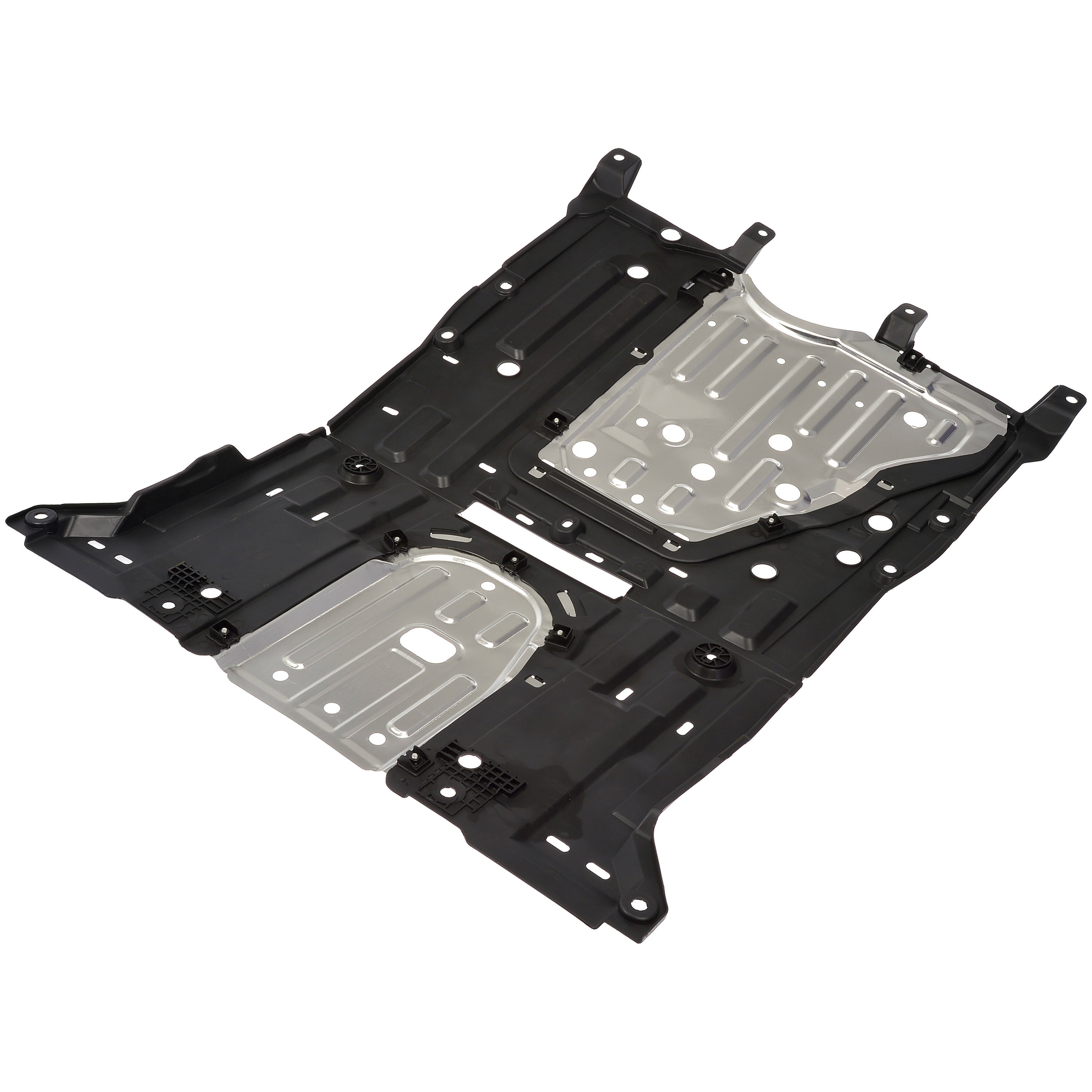 Dorman 927-803 Front Center Lower Undercar Shield for Specific Honda Models, Black; Silver