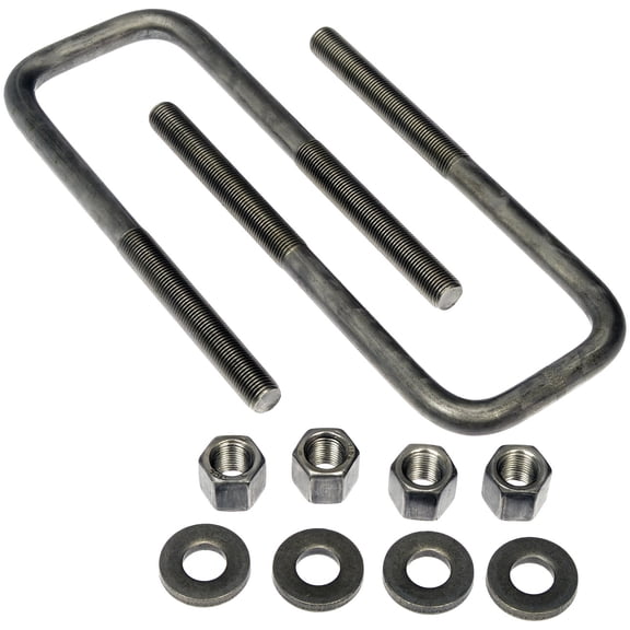 Dorman 929-726 Rear Leaf Spring Axle U-Bolt Kit for Specific Chevrolet / GMC Models, Semi-Gloss Black