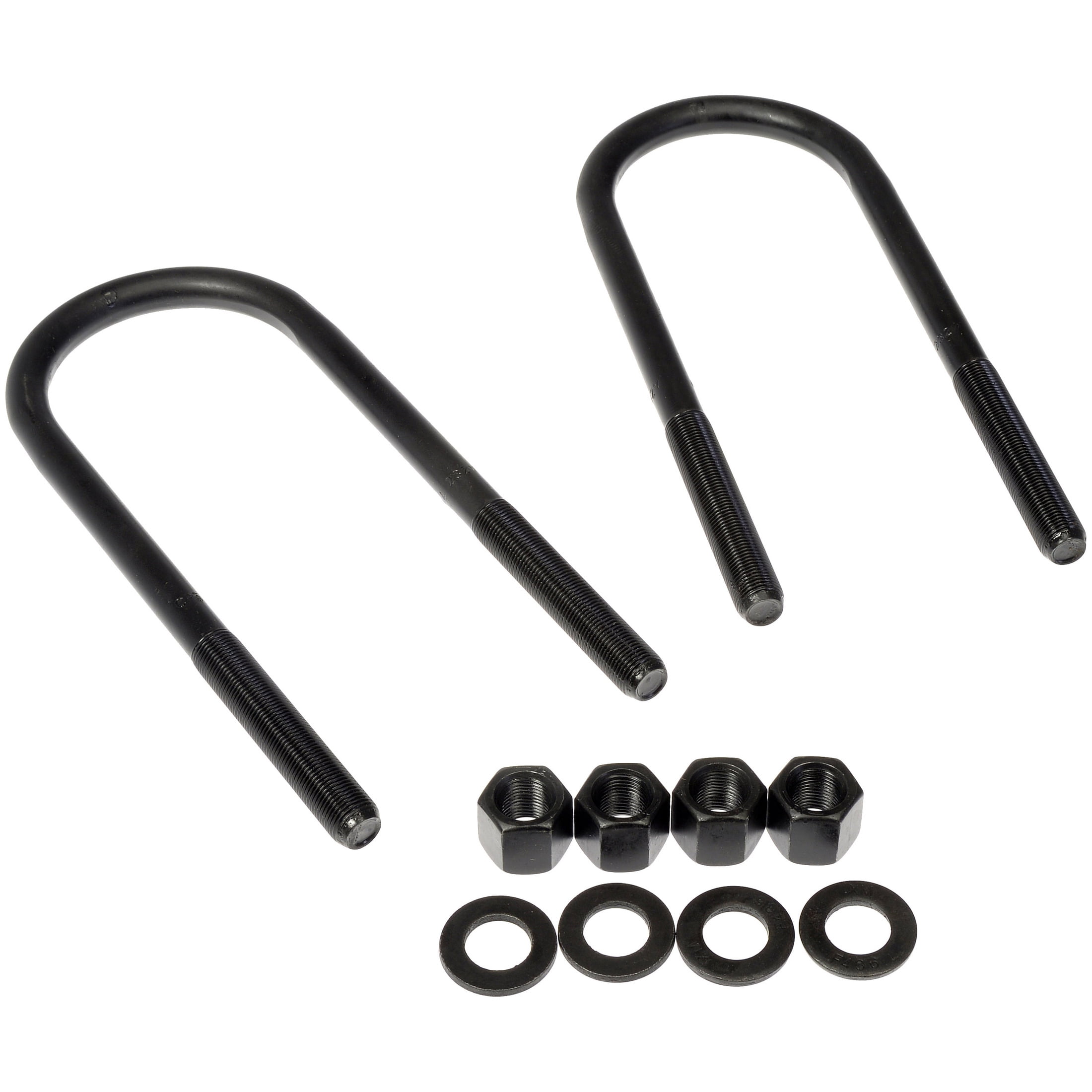 Dorman 929-733 Rear Leaf Spring Axle U-Bolt Kit for Specific Chevrolet / Ford / GMC Models, Semi-Gloss Black