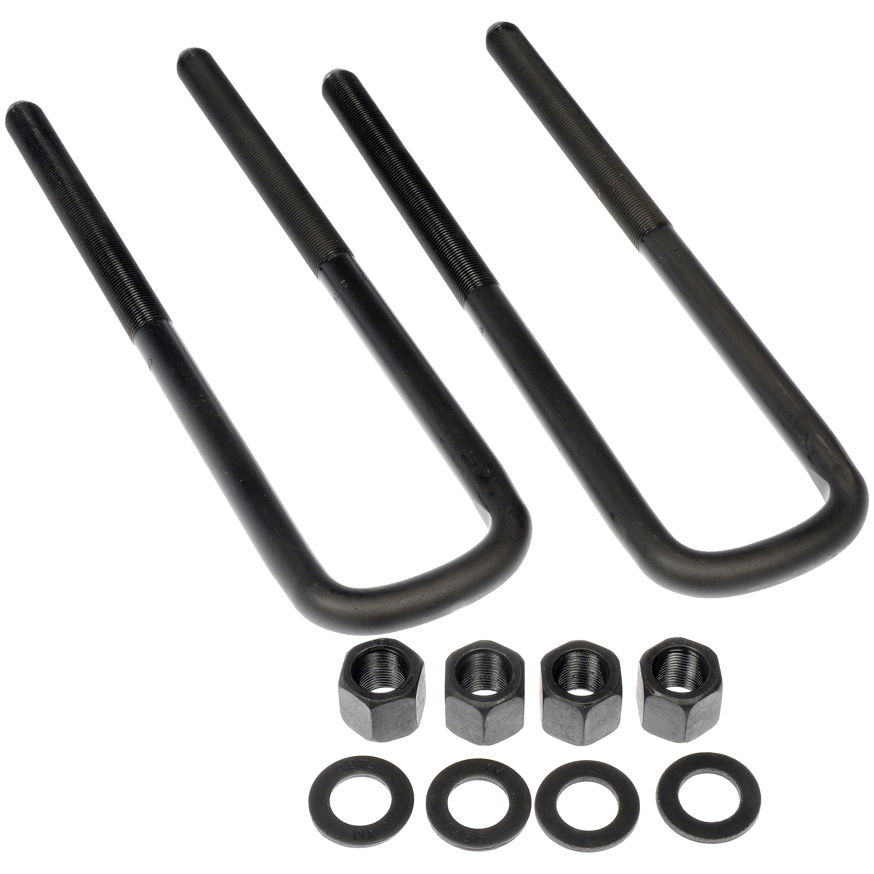 Dorman 929-770 Rear Leaf Spring Axle U-Bolt Kit for Specific Chevrolet / GMC Models, Semi-Gloss Black