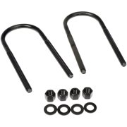 Dorman 929-796 Rear Leaf Spring Axle U-Bolt Kit for Specific Ford Models, Semi-Gloss Black