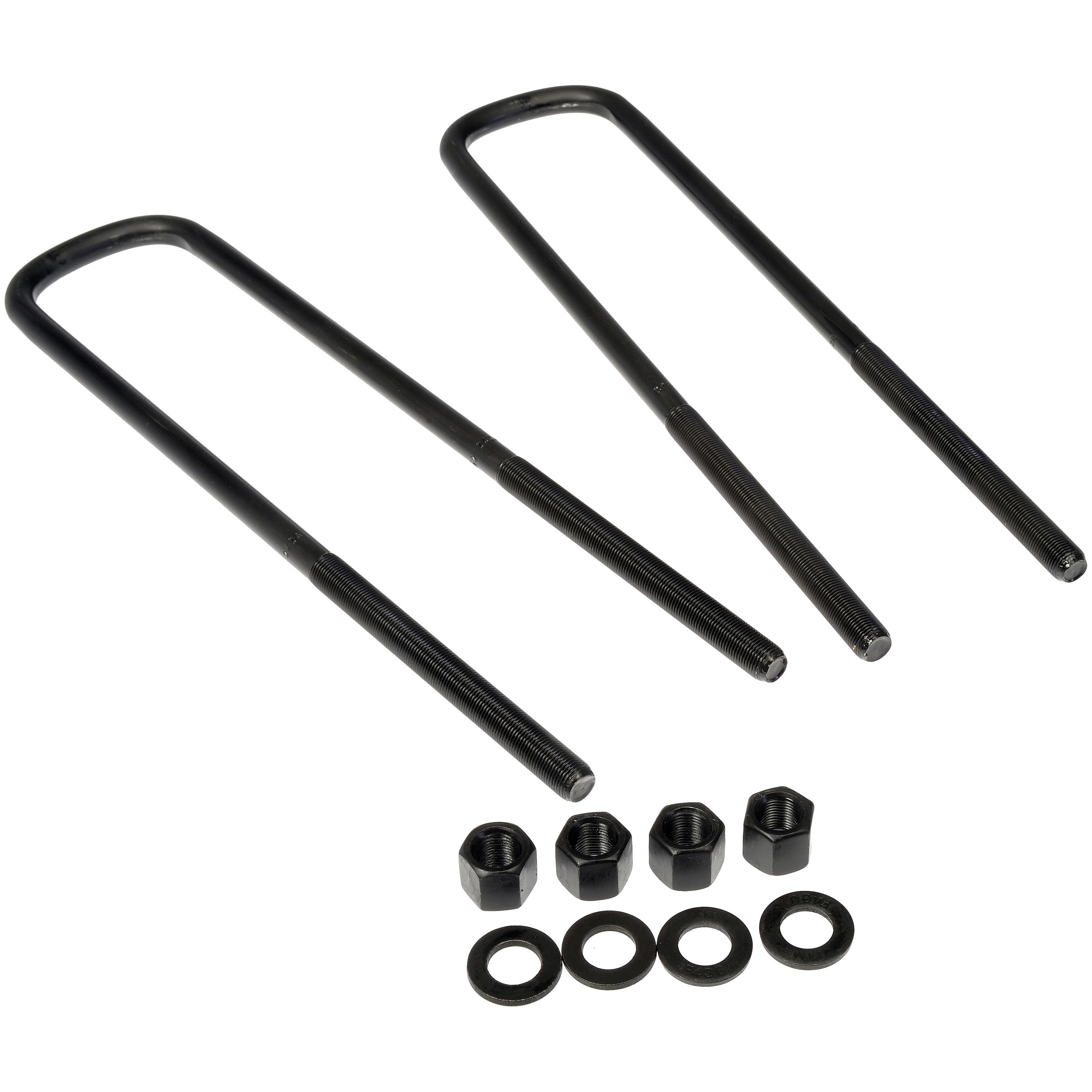 Dorman 929-807 Rear Leaf Spring Axle U-Bolt Kit for Specific Ford Models, Semi-Gloss Black