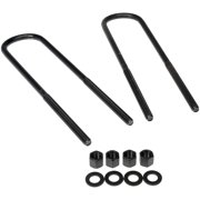 Dorman 929-811 Rear Leaf Spring Axle U-Bolt Kit for Specific Ford Models, Semi-Gloss Black