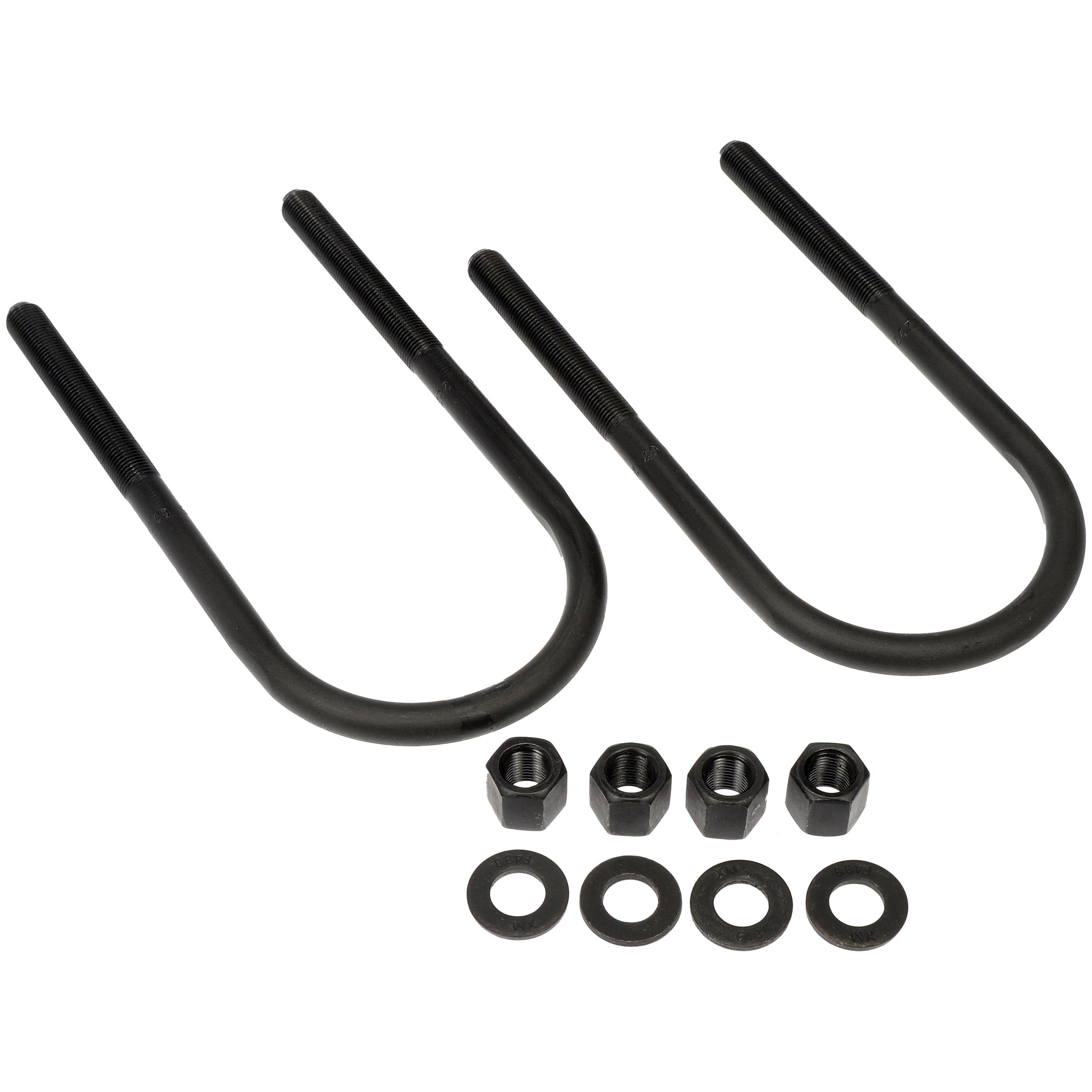 Dorman 929-826 Front Leaf Spring Axle U-Bolt Kit for Specific Jeep Models, Semi-Gloss Black