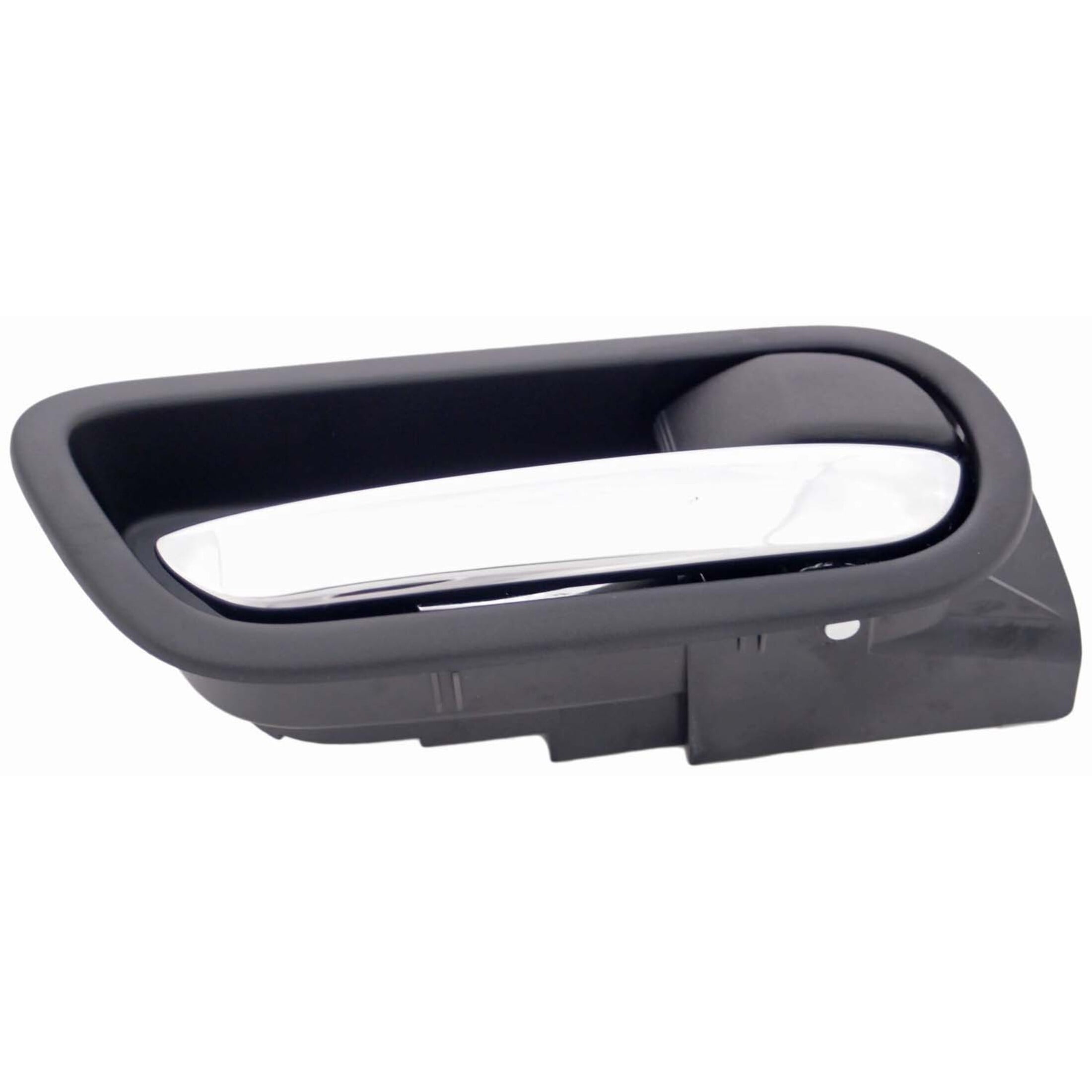Dorman 93875 Rear Passenger Side Interior Door Handle for Specific Mazda Models, Chrome Lever; Black Housing
