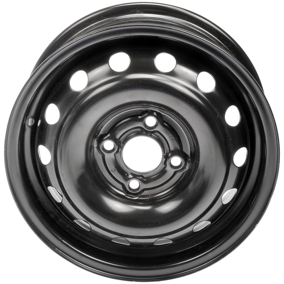Dorman 939-133 Steel 14" Wheel Rim 14 x 5.5-inch 4-Lug Black, for Specific Chevrolet / Pontiac / Suzuki Models