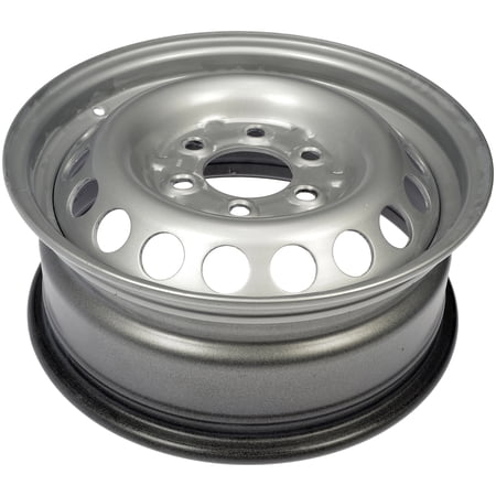 Dorman 939-268 Steel 16" Wheel Rim 16 x 6.5-inch 6-Lug Silver, for Specific Dodge / Freightliner Models