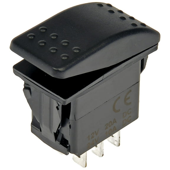 Dorman 94592 Rocker Type Switch Black