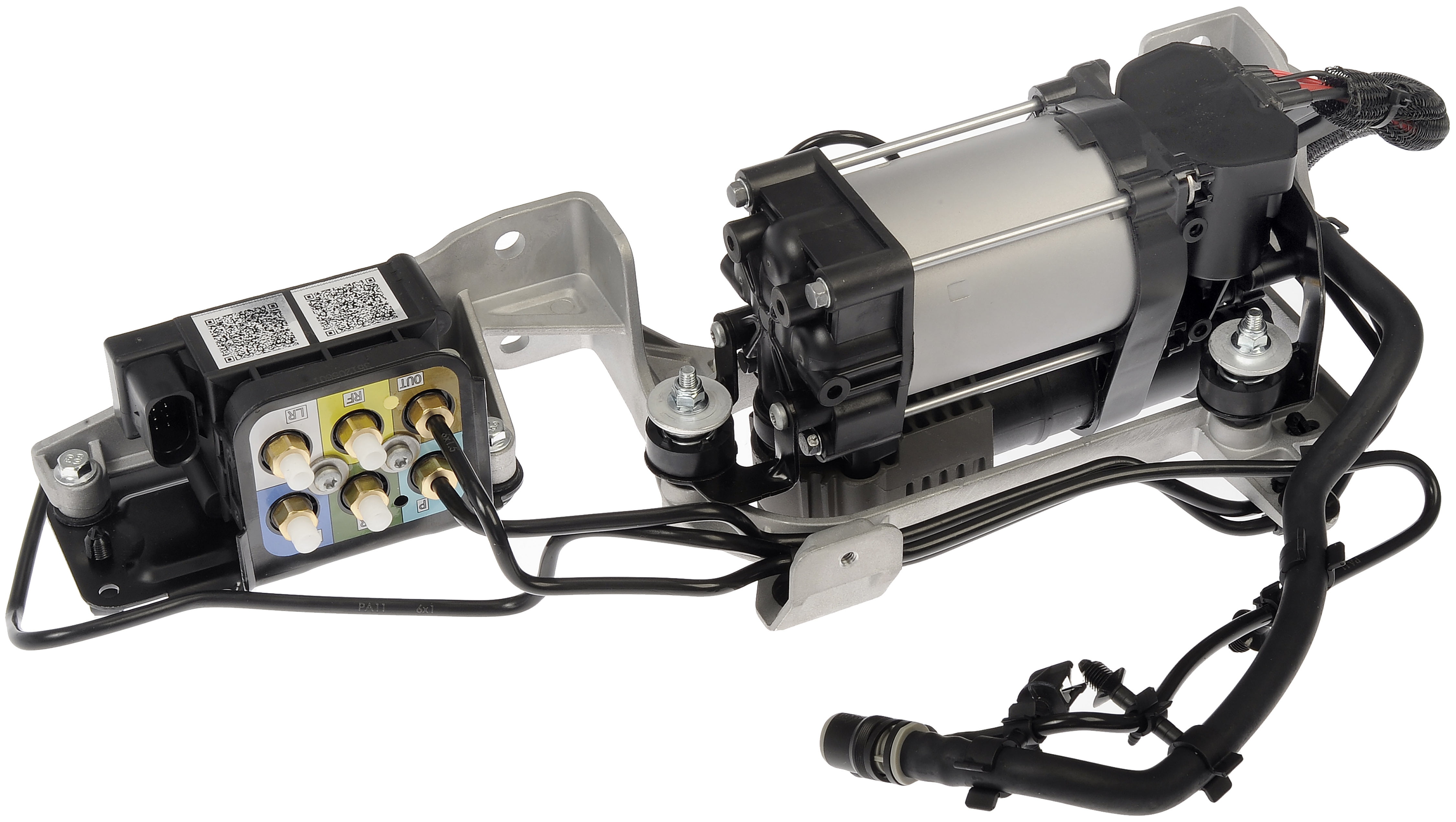 Dorman 949-356 Air Suspension Compressor for Specific Ram Models, Black; Silver