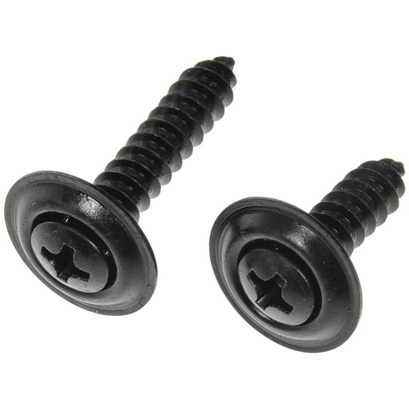 Dorman 961-210D Trim Screw Assortment - Black - No.10 X 3/4 In., 1 In. (Pack of 10)