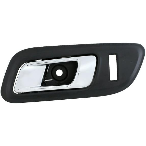 Dorman 96494 Front Driver Side Interior Door Handle for Specific Ford Models, Black; Chrome