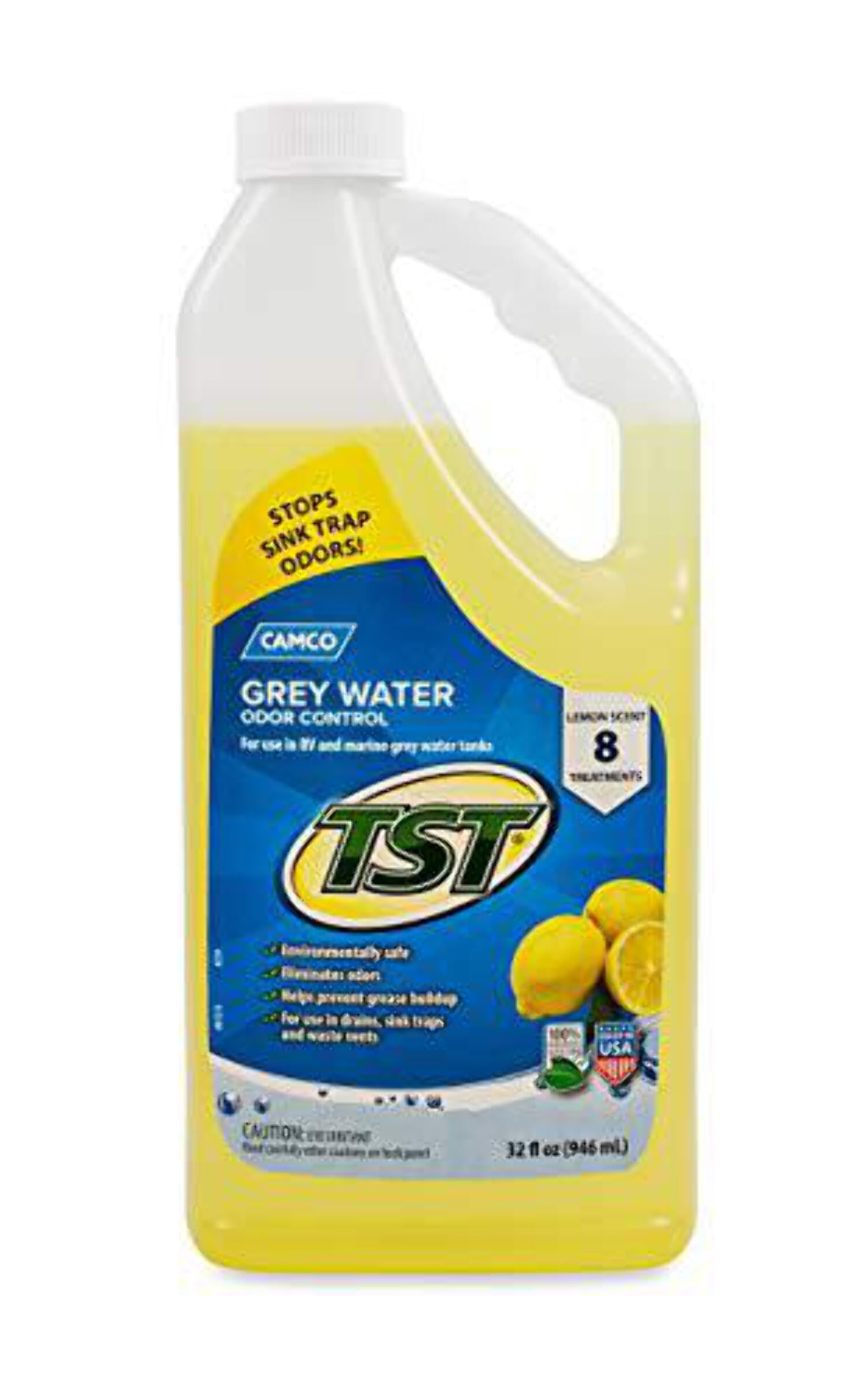 Dorman Camco TST Lemon Scent RV Grey Water Odor Control, Stops Sink