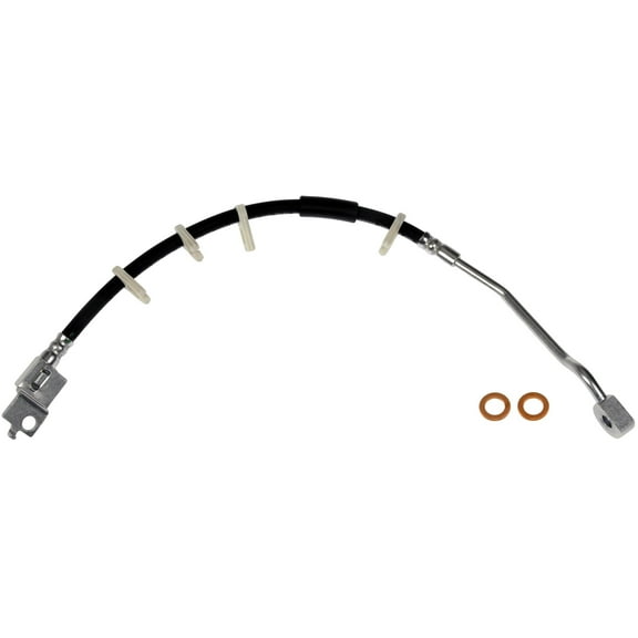 Dorman H380347 Front Driver Side Brake Hydraulic Hose for Specific Jeep Models Fits select: 1993-1995 JEEP WRANGLER / YJ