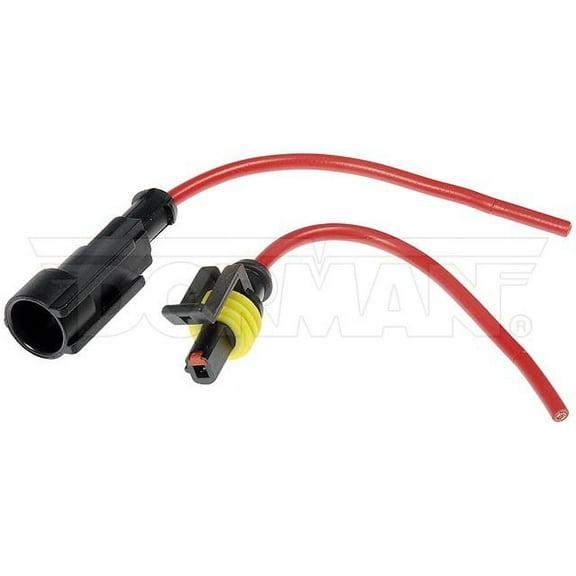 Dorman Pigtail Connector for Universal Fit, 1 Wire, Male & Female, 14 Gauge, 6.25 in