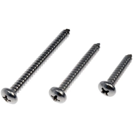 Dorman Self Tapping Screws; No. 10 X 1 In., 1-1/2 In., 2 In.