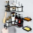 thumbnail image 1 of Dorme Shower Caddy 4 Pack,Adhesive Shower Organizer for Bathroom Storage&Home Decor&Kitchen,No Drilling,Large Capacity,Rustproof Stainless Steel Bathroom Organizer,Shower Shelves for Inside Shower, 1 of 8